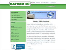 Tablet Screenshot of mattressdr.com